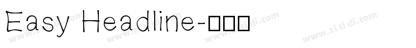 Easy Headline字体转换